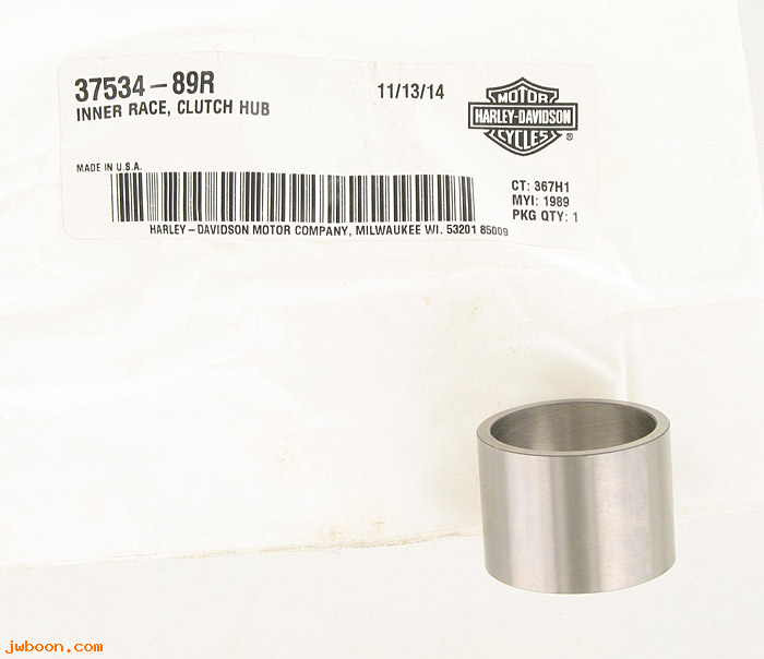   37534-89R (37534-89R): Inner race, needle bearing - clutch shell - NOS - XR750 '84-