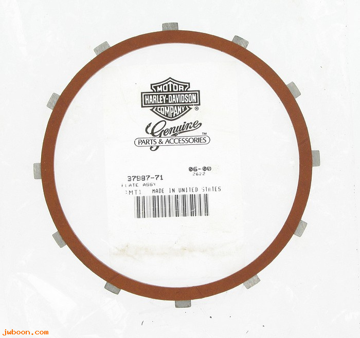   37987-71 (37987-71): Drive plate, outer - NOS - Sportster ironhead, XL '71-e'84
