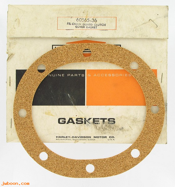    3810-36A (60565-36): Gasket, clutch cover - NOS