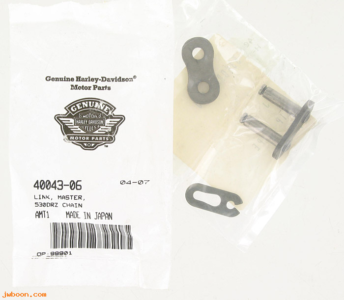   40043-06 (40043-06): Master link, 530drz  chain - NOS - V-Rod VRXSE