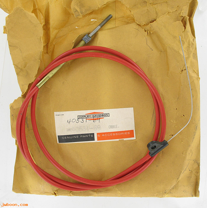   40531-69 (40531-69): Throttle control cable assy. - NOS - Utilicar, DC '69-'72. AMF