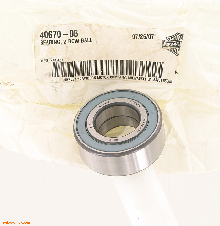   40670-06 (40670-06): Ball bearing, 2-row - NOS - V-rod. VRSCR