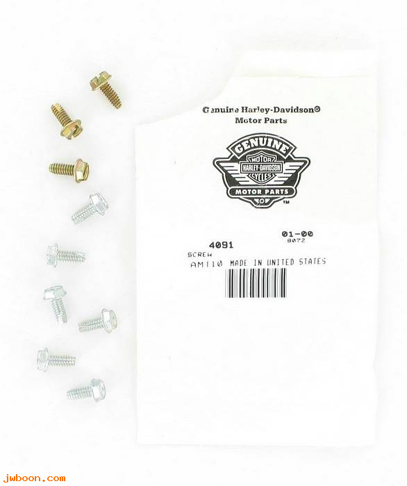       4091 (    4091): Screw, 10-24 x 1/2" washer hex hd,thread cutting/self tapping-NOS