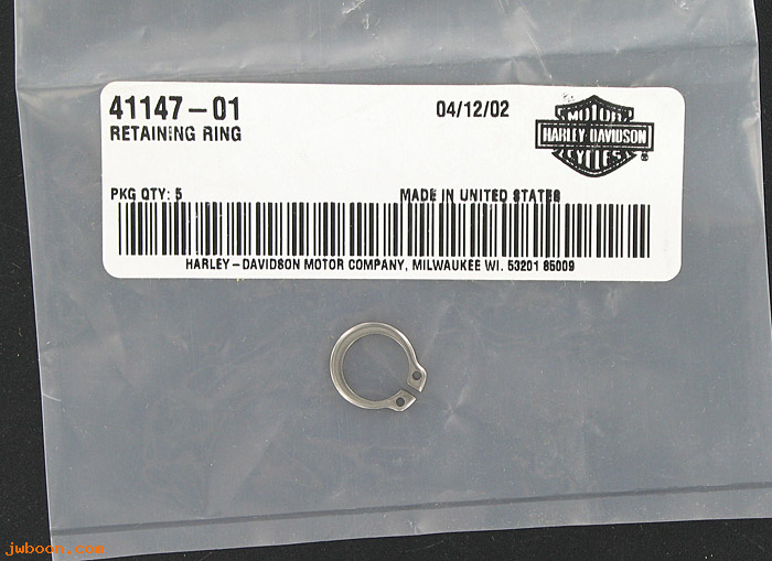   41147-01 (41147-01): Retaining ring, rear axle nut - NOS - V-rod '02-'04