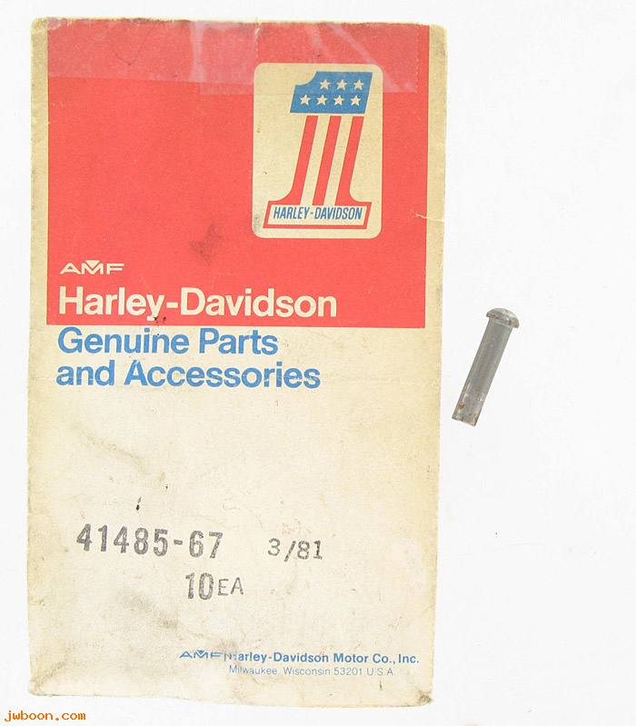   41485-67 (41485-67): Rivet, 3/16" x  3/4" /Dowel pin, rear wheel sprocket, NOS - FL,FX