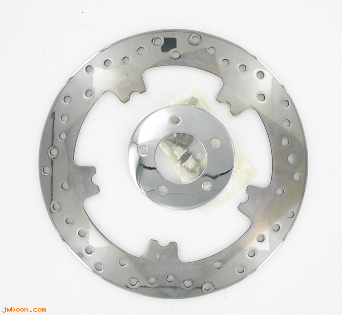   41500012 (41500012 / 41500013): Polished front brake rotor kit - V-rod, VRSC. FXD, Dyna. Touring