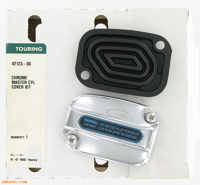   42123-08 (42123-08): Master cylinder cover kit - NOS - Touring '08-