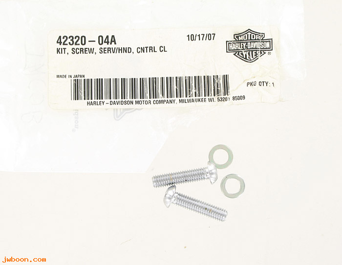   42320-04A (42320-04A): Screw kit - master cylinder - NOS - Sportster XL