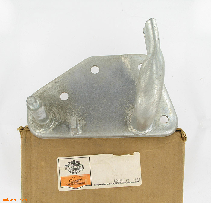   42480-79 (42480-79): Support, foot brake lever - NOS - FL, FLH late'79-'84, Shovelhead