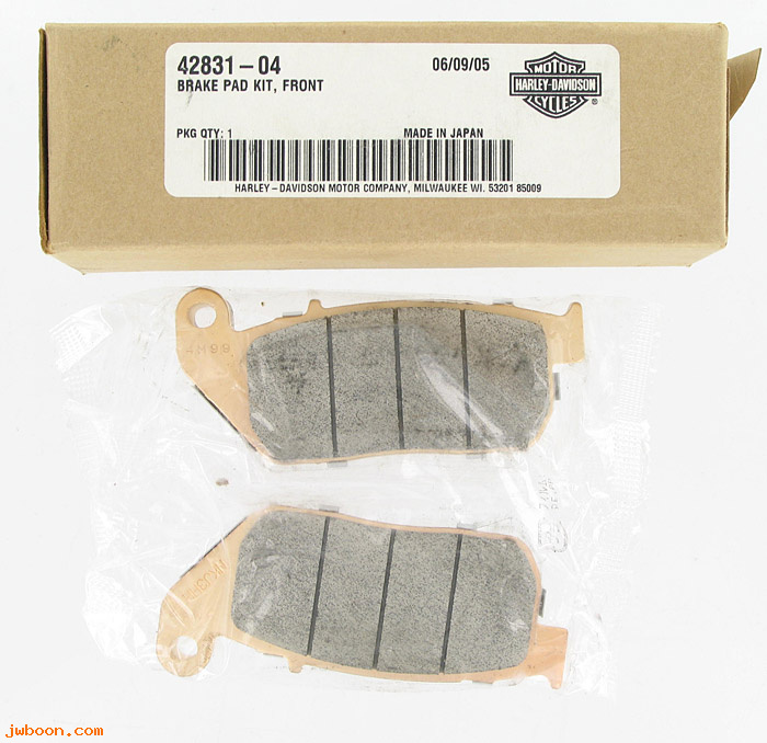   42831-04 (42831-04): Brake pad kit - front - NOS - Sportster XL's