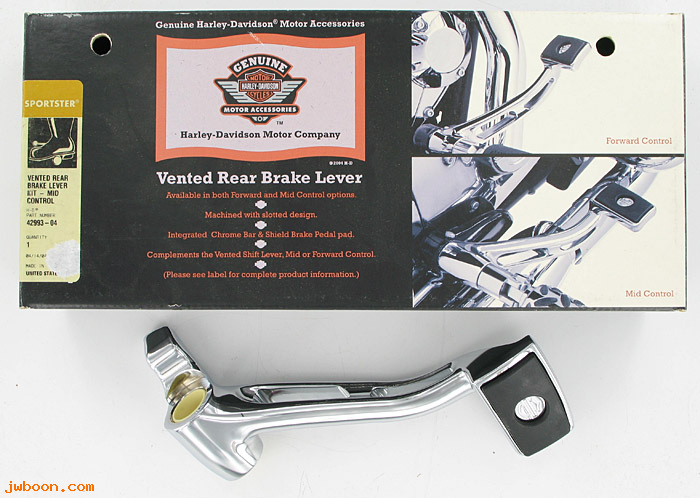   42993-04 (42993-04): Vented brake pedal - mid-controls - NOS - Sportster XL '04-