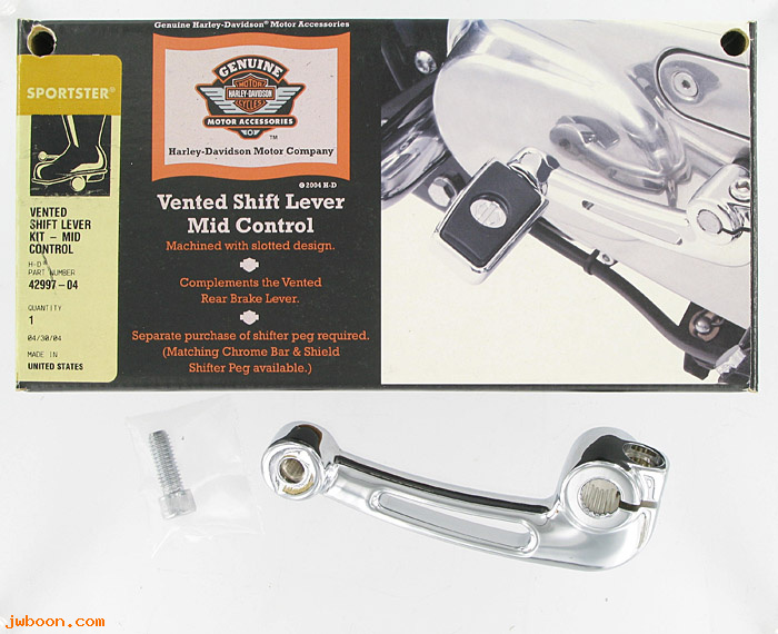   42997-04 (42997-04): Vented shift lever kit - mid controls - NOS - Sportster XL