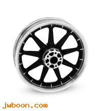   43299-00 (43299-00): Cast wheel, rear   nine-spoke (black) - NOS - Touring '00-'01