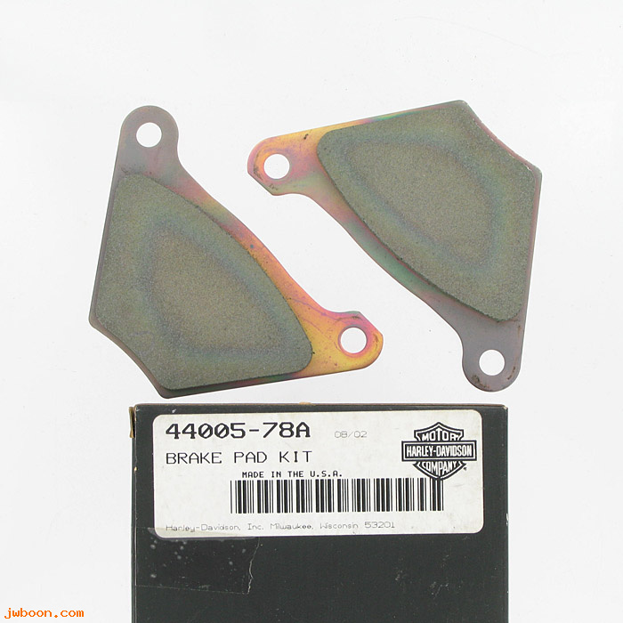   44005-78A (44005-78A): Brake pad set - NOS - FX late'78-'83. FLH late'80-'82, Shovelhead