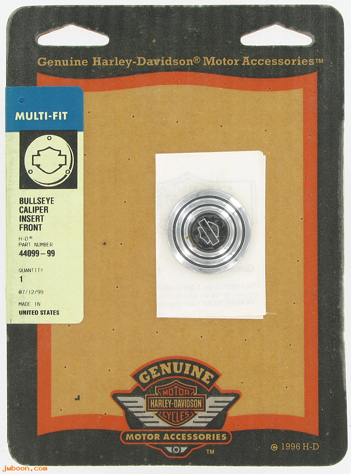   44099-99 (44099-99): Bullseye caliper insert - (1 3/8")  Bar & Shield - NOS '99-down