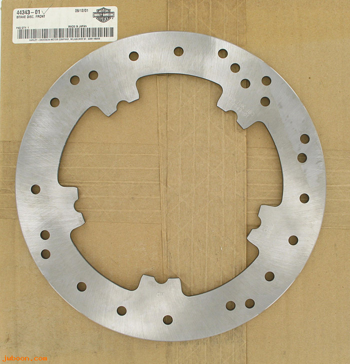   44343-01 (44343-01): Brake disc - front - NOS - V-rod '02-'05. FLHRSE3 '07