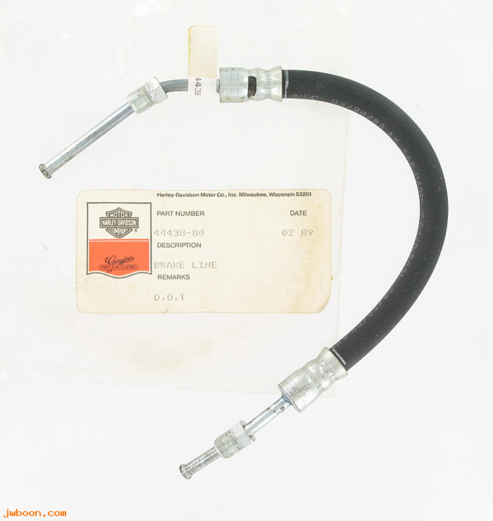   44438-80 (44438-80): Brake hose - rear - NOS - Ironhead Sportster XL '80-'81. AMF