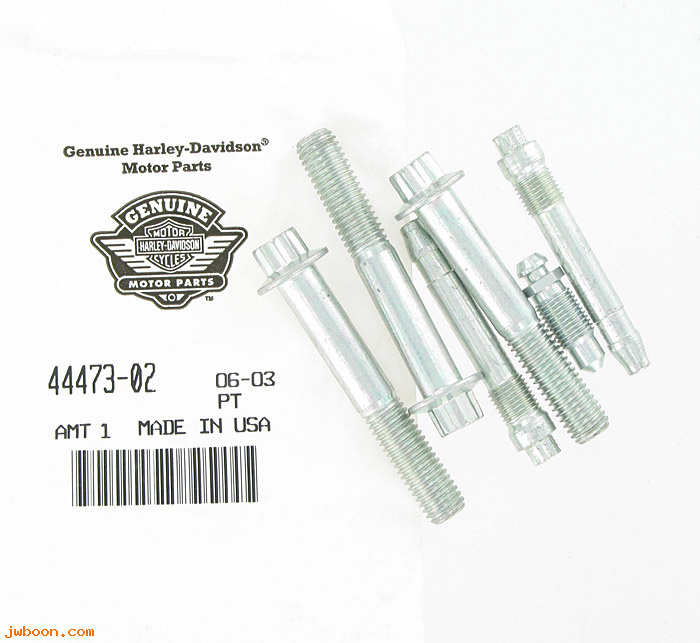   44473-02 (44473-02): Caliper hardware kit - plated silver finish - NOS - V-rod