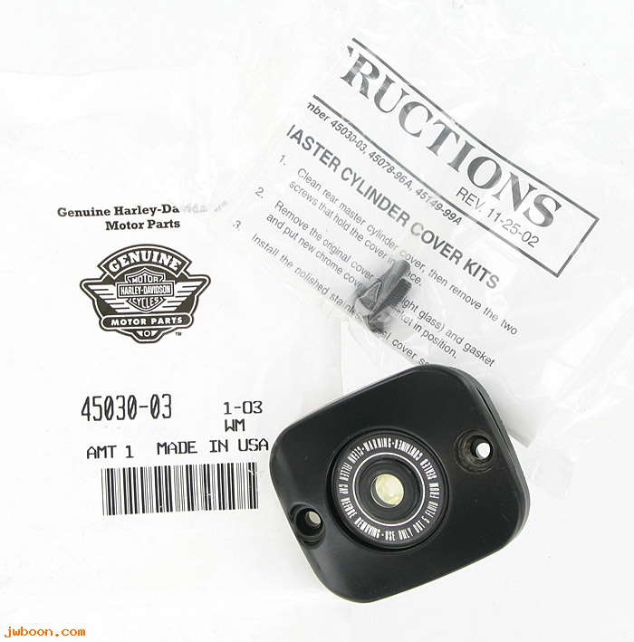   45030-03 (45030-03): Master cyl cover - NOS - XL 96-03. V-rod 02-05. Touring. FXST,FXD