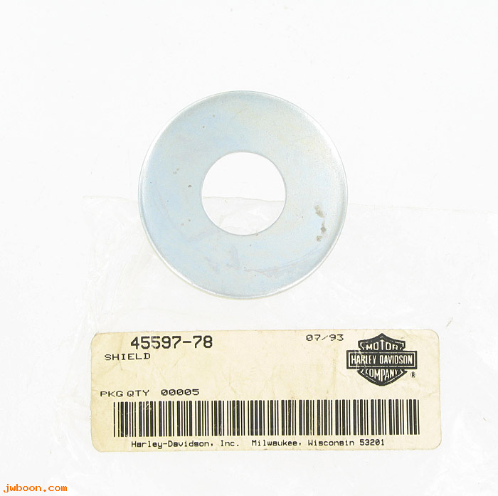  45597-78 (45597-78): Dust shield, steering head bearing,upper -NOS- Sportster XL 78-81