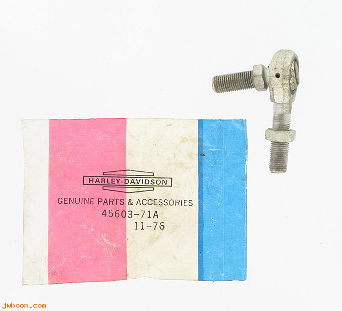   45603-71A (45603-71A): Tie rod end, outer R.H. threads - NOS - Snowmobile. AMF H-D