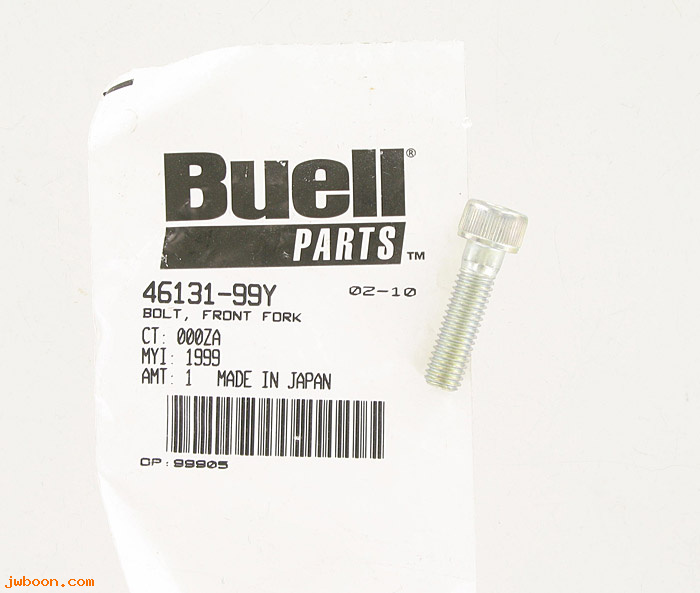   46131-99Y (46131-99Y): Bolt - front fork - NOS - Buell S3, X1 '99-'02