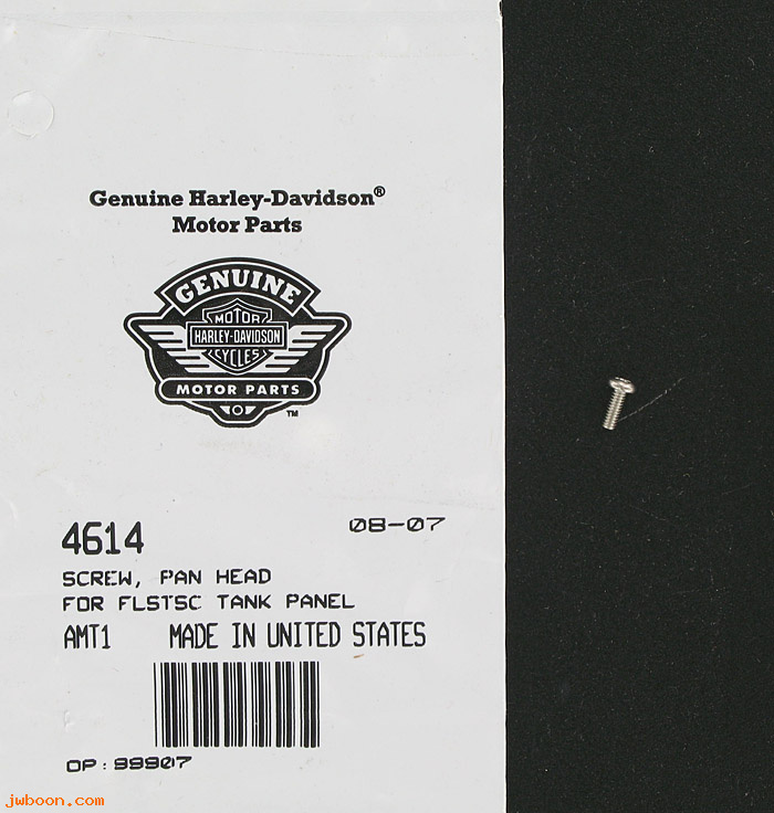       4614 (    4614): Screw, pan head - NOS - FLSTSC, tank panel