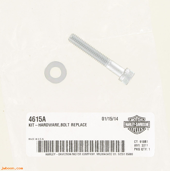       4615A (    4615A): Screw, 5/16"-18 x 2" hex socket head - grade 8, with washer - NOS