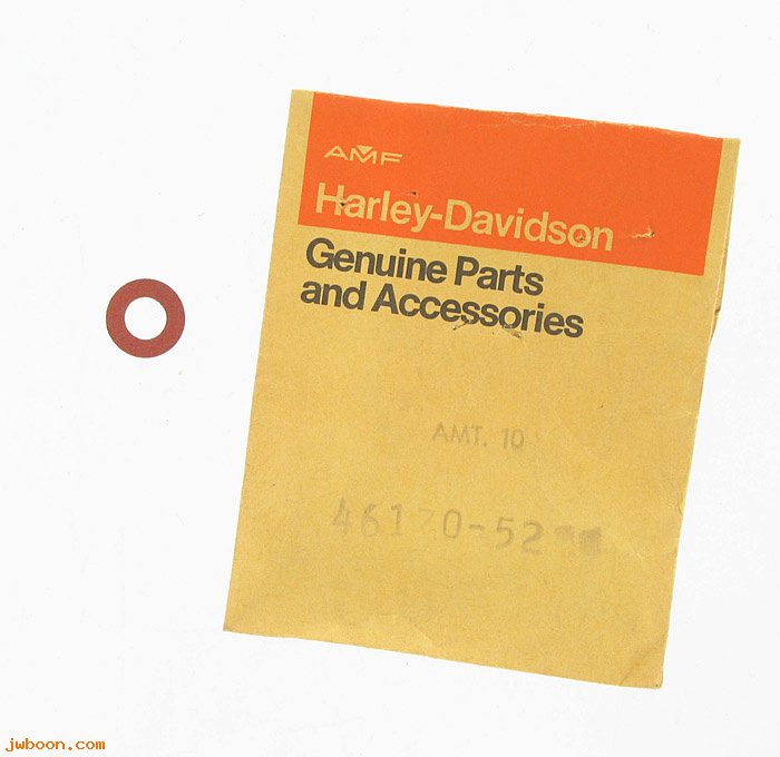   46170-52 (46170-52): Washer, shock absorber recoil valve/magneto cut-out button-NOS-XL