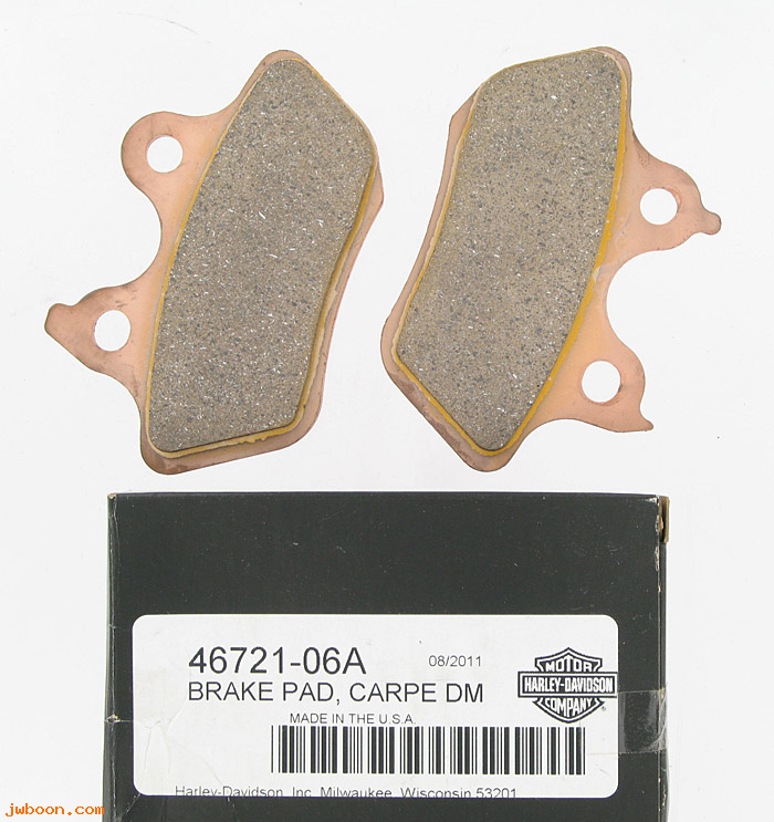   46721-06A (46721-06A): Brake pad kit - rear - NOS - FXST '06-'07.FLSTFSE2 2006. FXSTS
