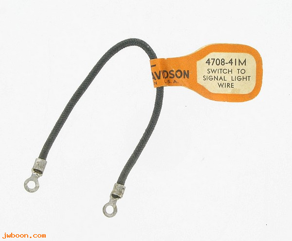    4708-41M ( 4708-41M): Wire, signal light - NOS - XA 1942. TA 1941. WLA '42-'47