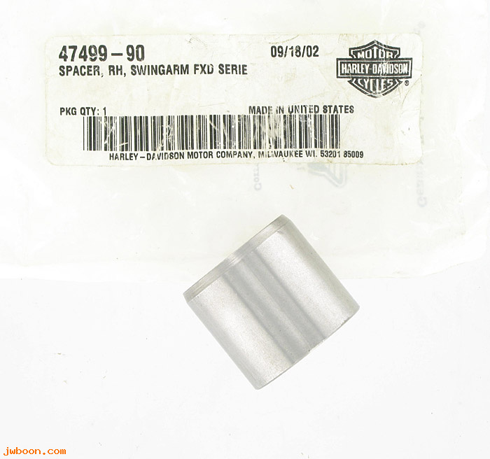   47499-90 (47499-90): Spacer, right - swingarm - NOS - FXD, Dyna '91-'05
