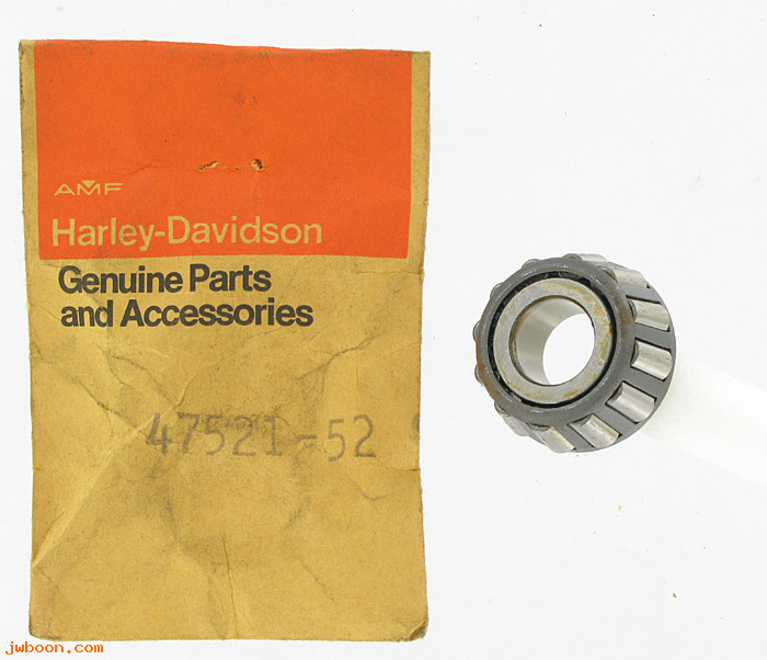   47521-52 (47521-52): Bearing, rear fork (cone only) - NOS - K, KH, Ironhead XL 52-e74
