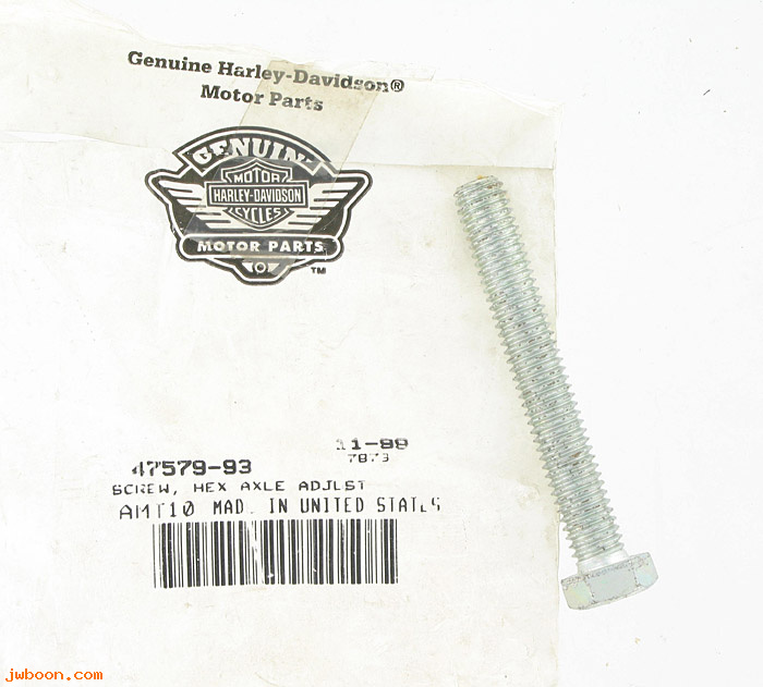   47579-93 (47579-93): Axle adjuster screw - NOS - Softail, FXST '93-'99