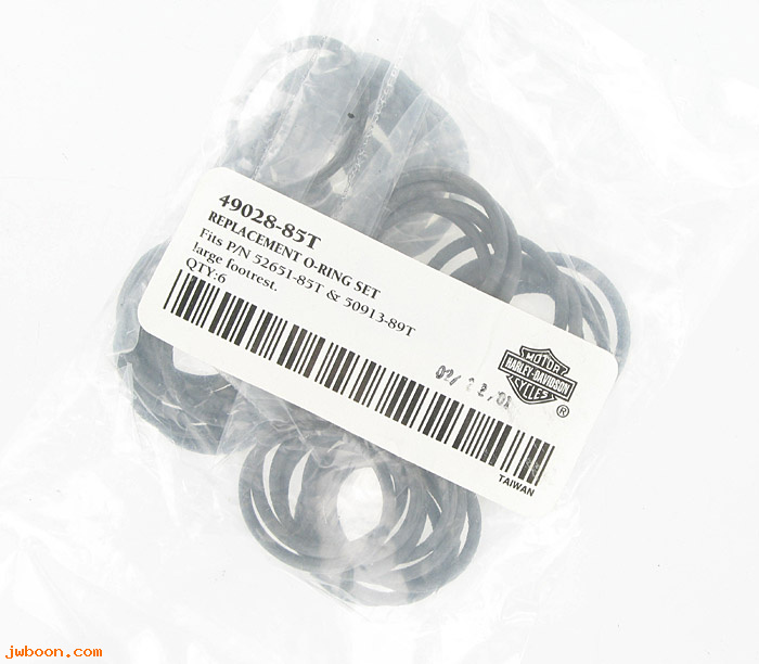   49028-85T.6pack (49028-85T  94697-85T): O-ring set, replacement o-rings  "Eagle Iron" 6 sets - NOS