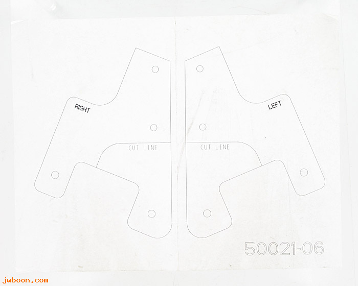   50021-06 (50021-06): Template - Dyna Wide Glide, FXDWG wide tire kit - NOS