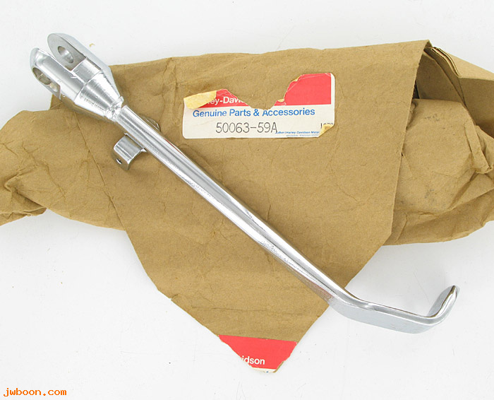   50063-59A (50063-59A): Leg, jiffy stand, special, 1" more road clearance, XLs - NOS