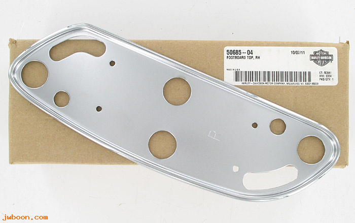   50685-04 (50685-04): Footboard stamping, right - Swept wing - NOS - Touring '04-