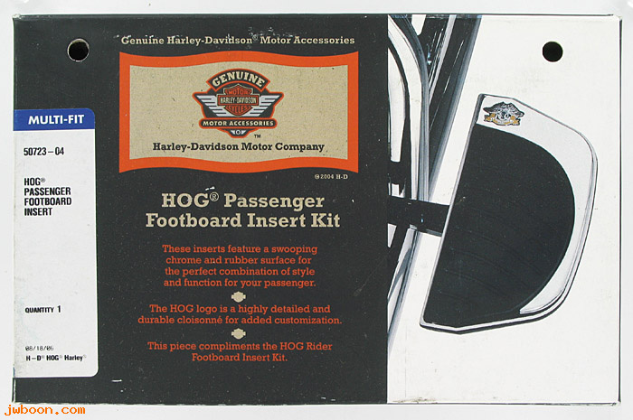   50723-04 (50723-04): Passenger footboard inserts - H.O.G. collection - NOS - Touring