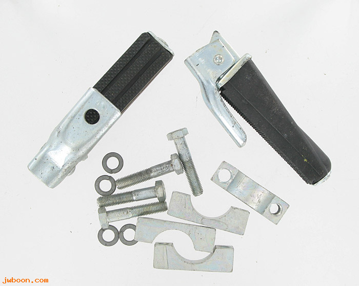   50895-67 (50895-67 / 50899-65P): Set of footrests with fittings - NOS - Aermacchi M-50 '65-'68
