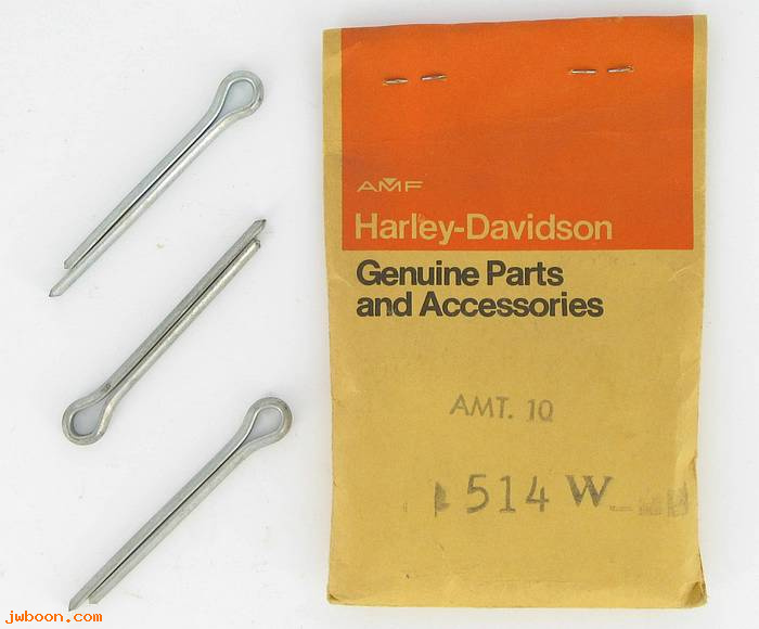        514W (     514W): Cotter pin, 3/16" x 1-3/4" - NOS - Snowmobile '71-'73, in stock