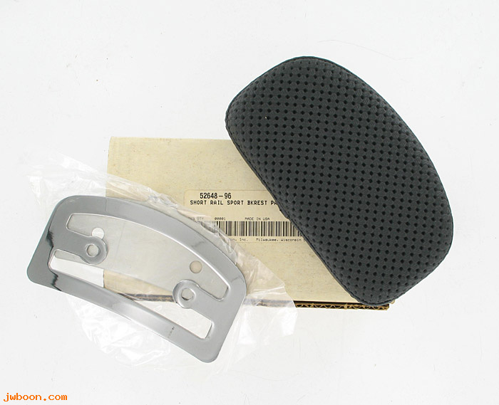   52648-96 (52648-96): Short rail backrest pad - NOS - Sportster XL 1200 Custom