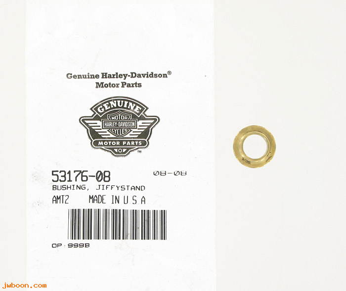   53176-08 (53176-08): Bushing - jiffy stand - NOS - XL883C/L/N/R, XL1200C/L/N, XR1200/X