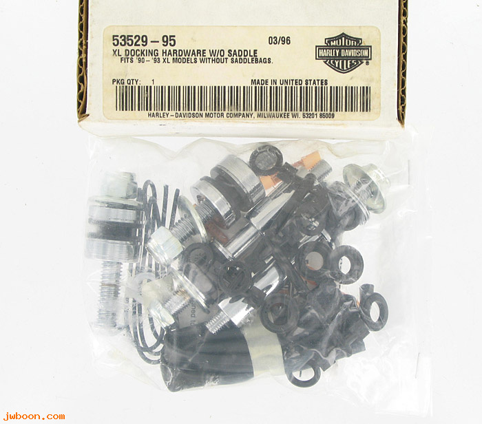   53529-95 (53529-95): Docking hardware kit - NOS - Sportster XL '90-'93