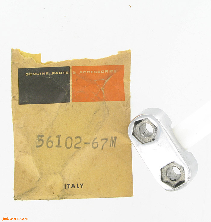   56102-67M (56102-67M): Handlebar clamp - NOS - Aermacchi Sprint ERS '69-'71. AMF H-D