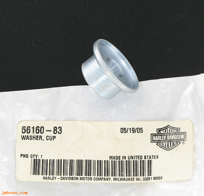   56160-83 (56160-83): Cup washer, handlebar mounting - NOS - XLS, Roadster '83-'85