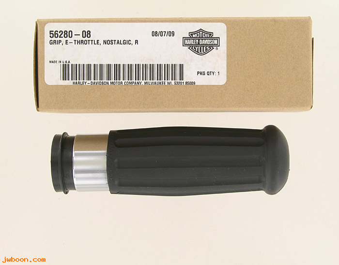   56280-08 (56280-08): E-throttle handlebar grip, right - nostalgic - NOS