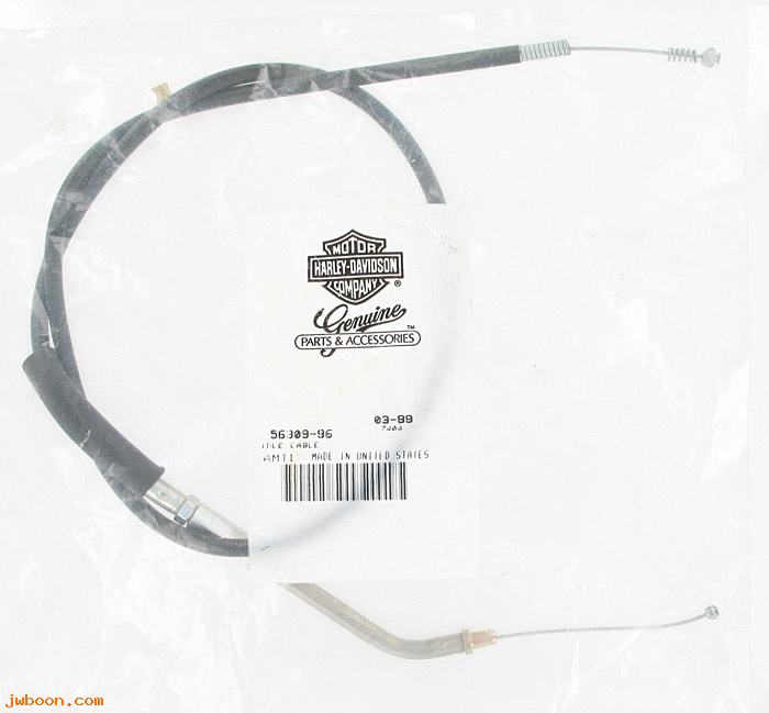   56309-96 (56309-96): Idle control cable - NOS - Sportster XL '96-'03 except STD, 1200S