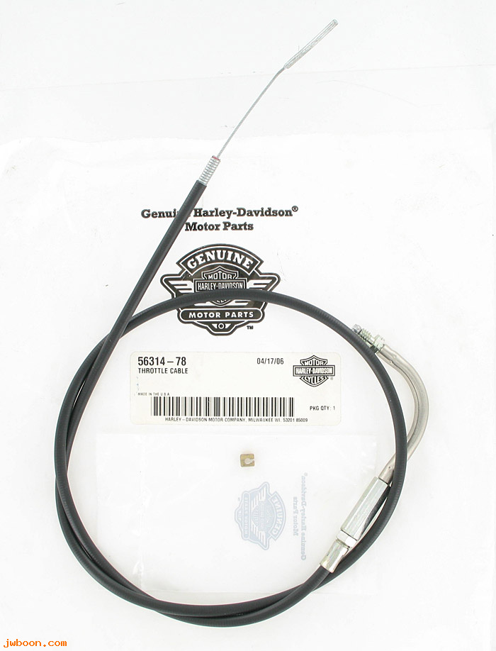   56314-78 (56314-78): Control wire assy. - NOS - Sportster XLH XLCH '74-early'76. AMF