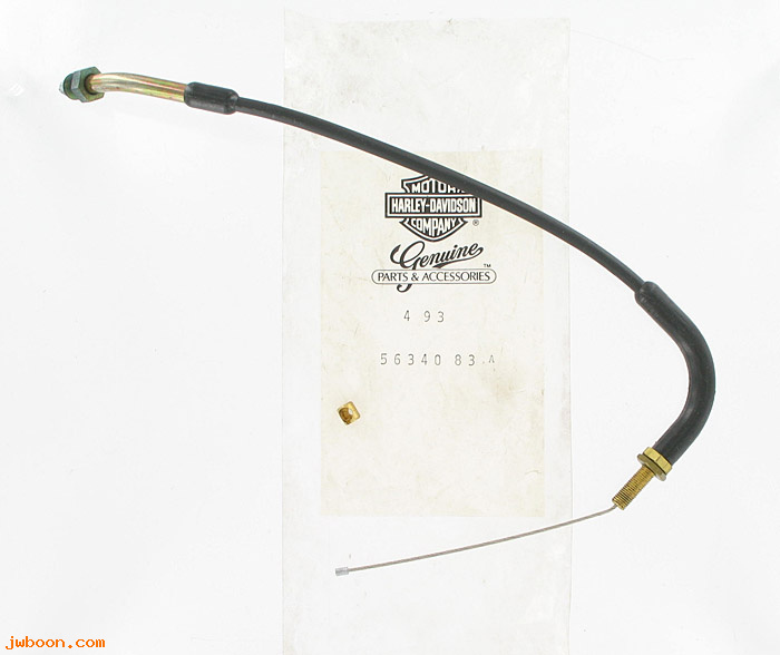   56340-83A (56340-83A): Throttle cable - front carburetor - NOS - XR-1000 late'83-'85